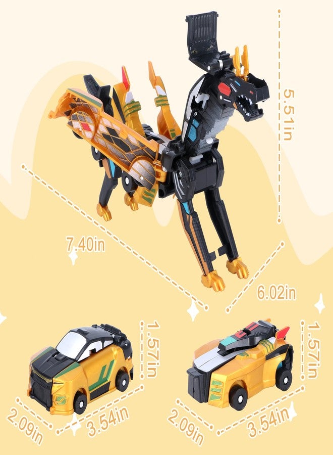 SOYUOI 2-in-1 Transforming Dinosaur Car Toy - Magnetic Collision Robots for Kids | Exciting Transformation Play for Boys & Girls | Ideal Birthday - Image 3